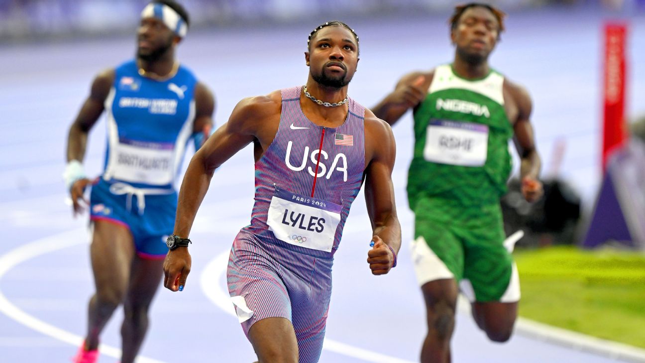 Olympic updates: Lyles goes for 100m gold; glory for Djokovic, Scheffler