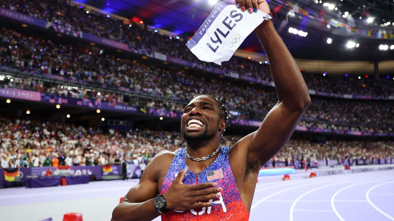 Lyles wins 100m gold for U.S. after dramatic photo finish