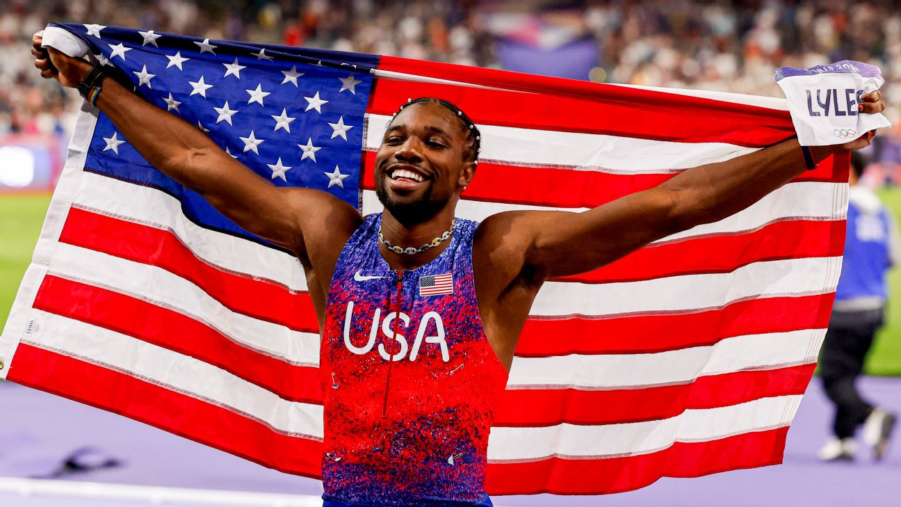 Lyles wins gold for U.S. in 100m by .005 seconds