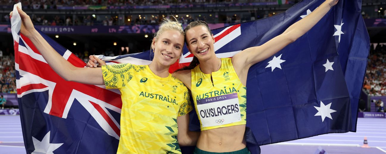 High jumpers Olyslagers, Patterson share in 56-year Aussie first