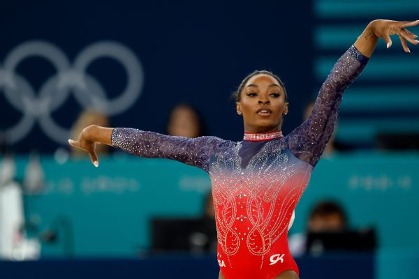 Simone Biles competes in the floor, her final event of the 2024 Olympics. — Article image accompanying Biles undecided about 2028 Olympics amid lure of competing in L.A. on WagerUp Sports News. Simone Biles competes in the floor, her final event of the 2024 Olympics. — Article image accompanying Biles undecided about 2028 Olympics amid lure of competing in L.A. on WagerUp Sports News.