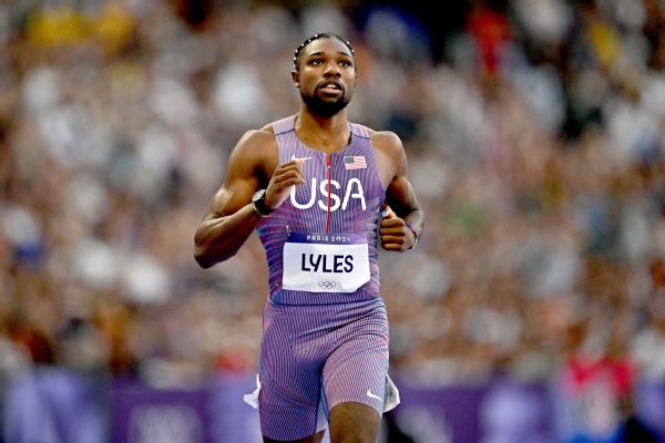 Lyles onto 200M semis in quest for sprint triple