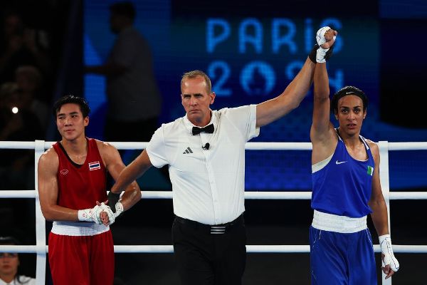 Boxer Khelif dominant again, into gold medal bout