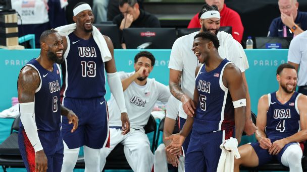 LeBron, Edwards inch closer to gold: Takeaways from Team USA's quarterfinal win