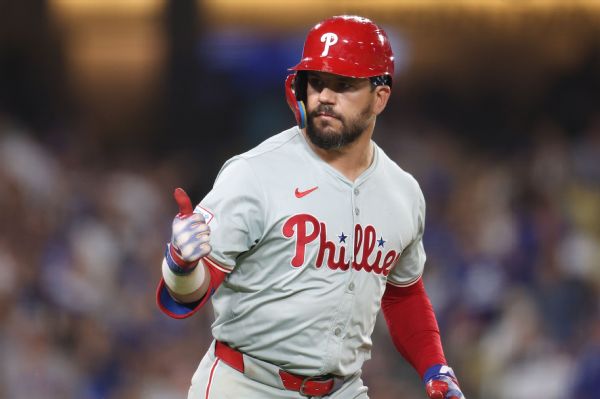 Schwarber tags Dodgers with 3 HRs as Phils roll