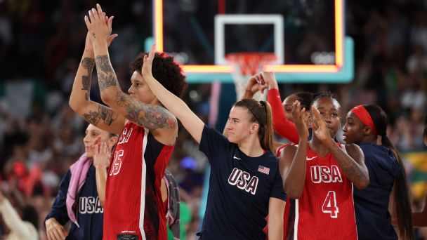 A semifinal for U.S. women’s basketball, Sha’Carri Richardson runs relay and more in Paris on Friday