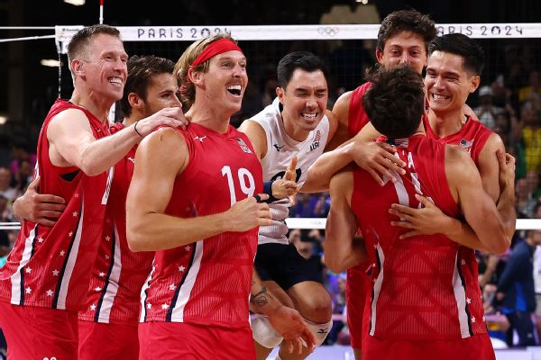 U.S. men’s volleyball tops Italy for bronze medal