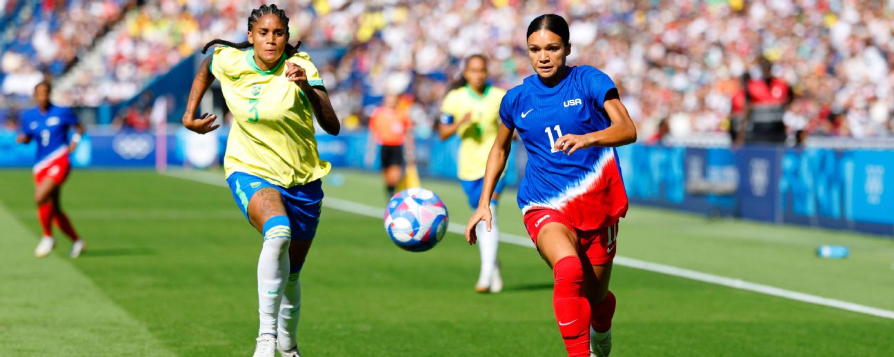 Follow live: USWNT aims to win gold medal as they face off against Brazil