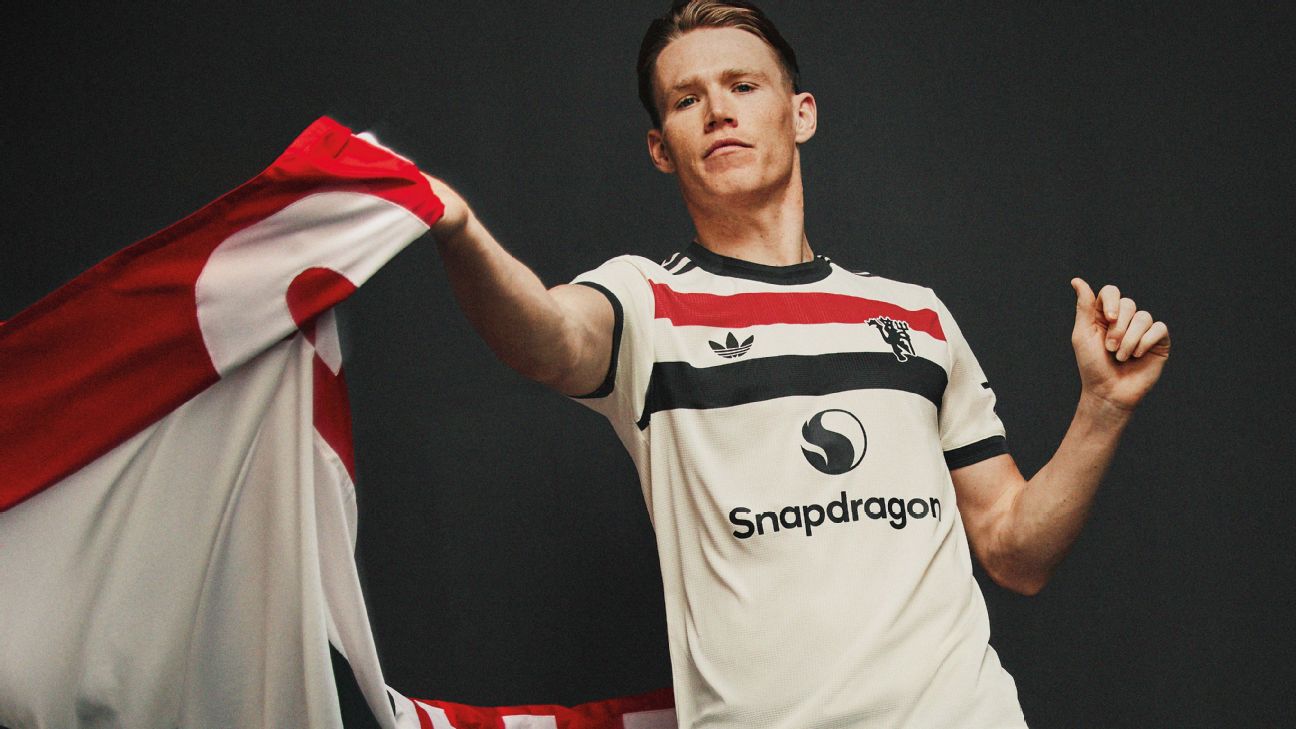 Adidas reveals third kits for Man United, Arsenal, Real Madrid