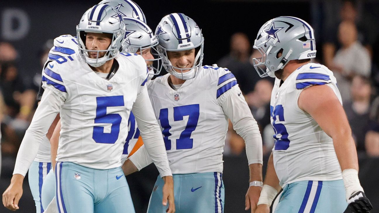 Brandon Aubrey fires up Cowboys with 66-yard FG in preseason win - ESPN
