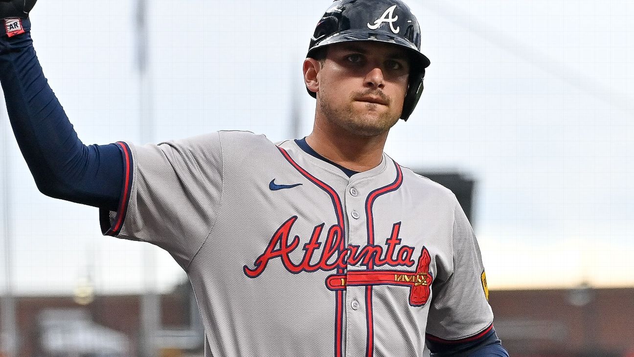 Atlanta Braves 3B Austin Riley exits 3-1 win in first inning - ABC30 Fresno