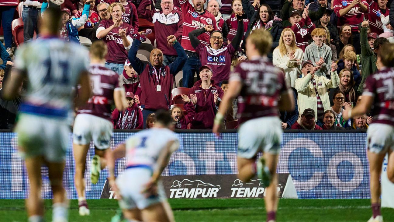 Tom Trbojevic streaks away to score a try for the Sea Eagles. — Article image accompanying NRL club claims player contributed to training death on WagerUp Sports News. Tom Trbojevic streaks away to score a try for the Sea Eagles. — Article image accompanying NRL club claims player contributed to training death on WagerUp Sports News.