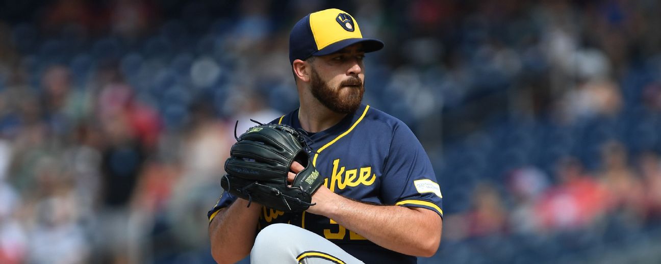 Aaron Civale becomes latest Brewers pitcher to go on IL - ESPN