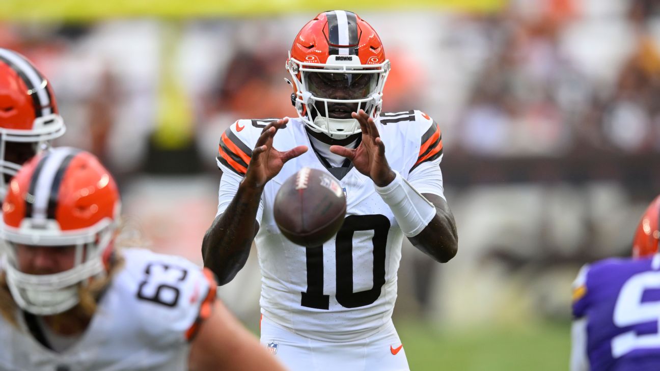 <a href="https://www.espn.com/nfl/story/_/id/45902590/cleveland-browns-sign-fifth-qb-tyler-huntley" target="_blank">Sources: Banged-up Browns sign 5th QB in Huntley</a>