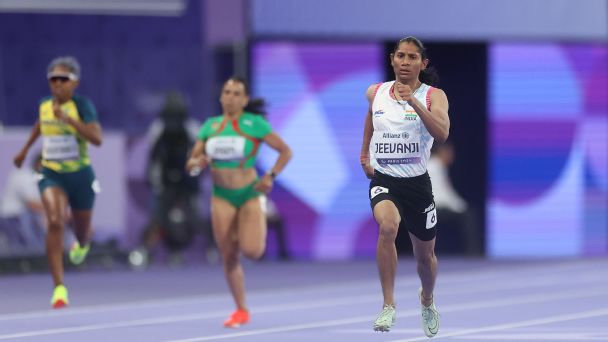 Deepthi Jeevanji in action at the Paris Paralympics. — Article image accompanying India at Asian Para Games 2026: Live updates, scores, news, results on October 20 on WagerUp Sports News.