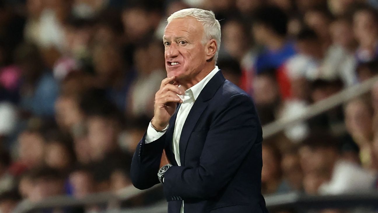 <a href="https://www.espn.com/soccer/story/_/id/43324614/didier-deschamps-step-france-26-wc-cycle" target="_blank">Sources: Deschamps to end France run in 2026</a>