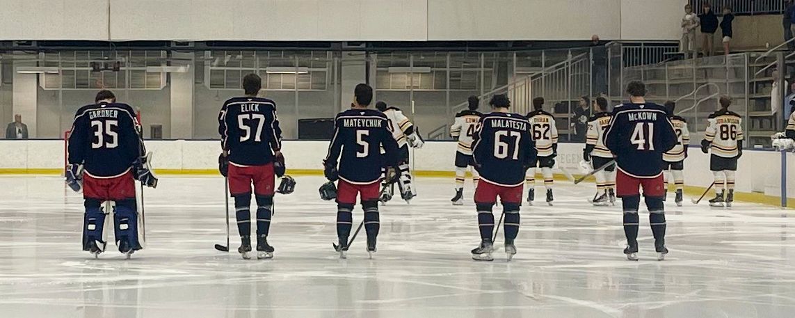 Gaudreau's dad takes ice with Jackets at practice