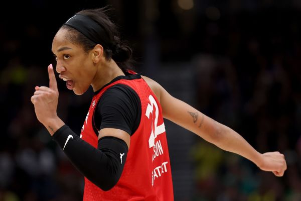 Aces  Wilson voted WNBA s 2nd unanimous MVP