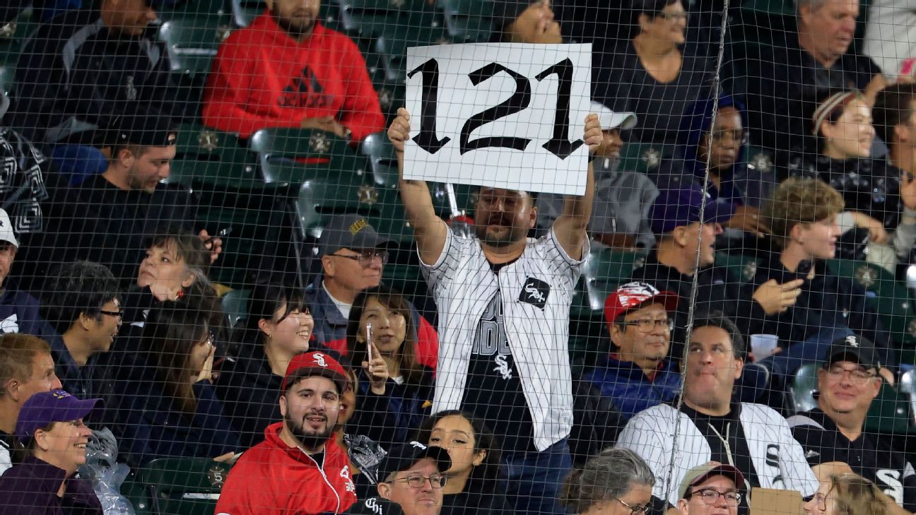 121 losses?! 12 numbers behind 2024 White Sox&rsquo;s MLB record - ESPN