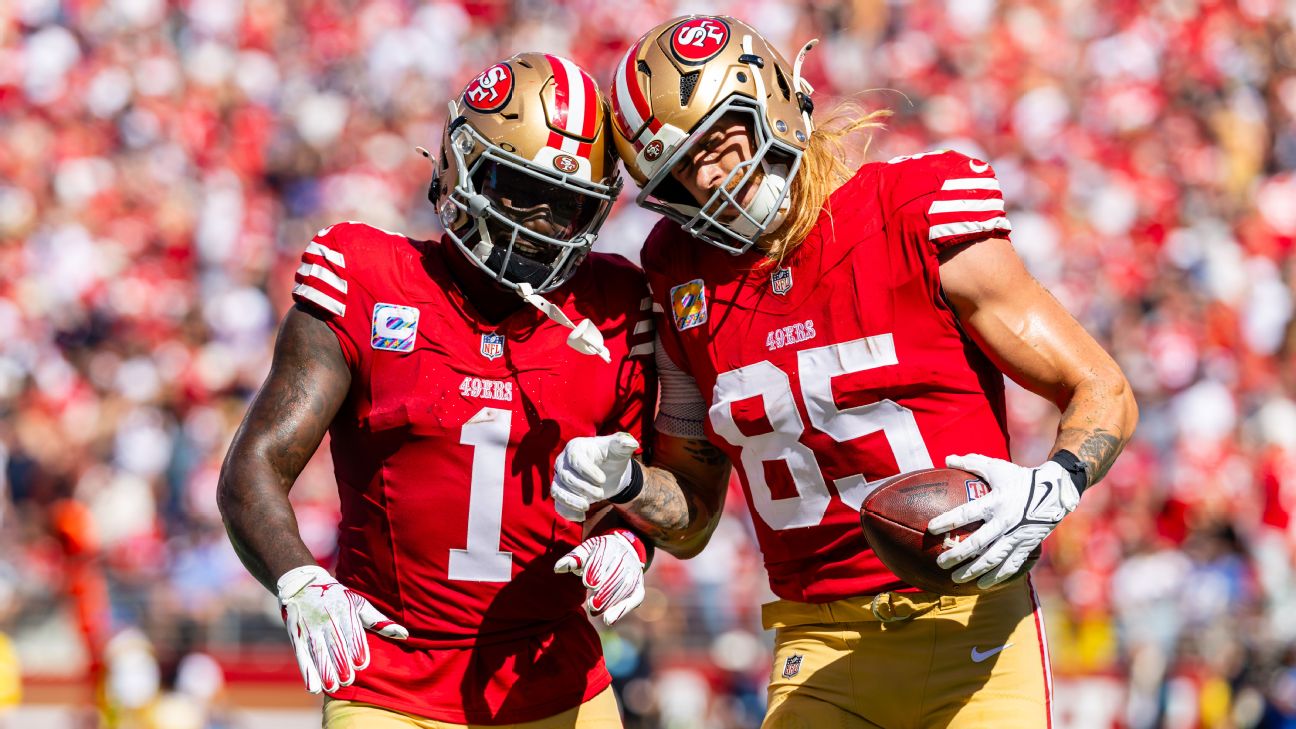 Kittle, Samuel Expected to Play Against Cowboys