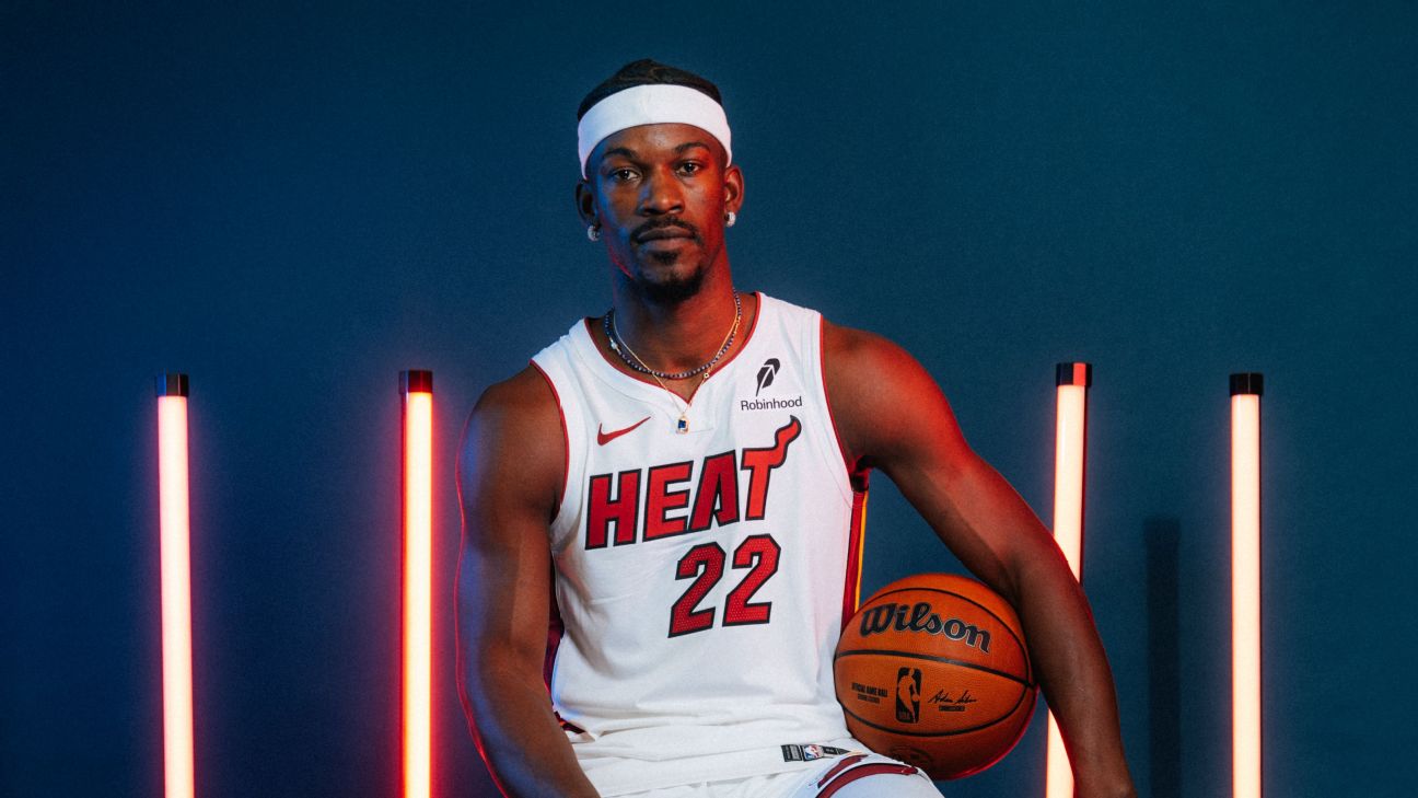 Jimmy Butler braids on media day