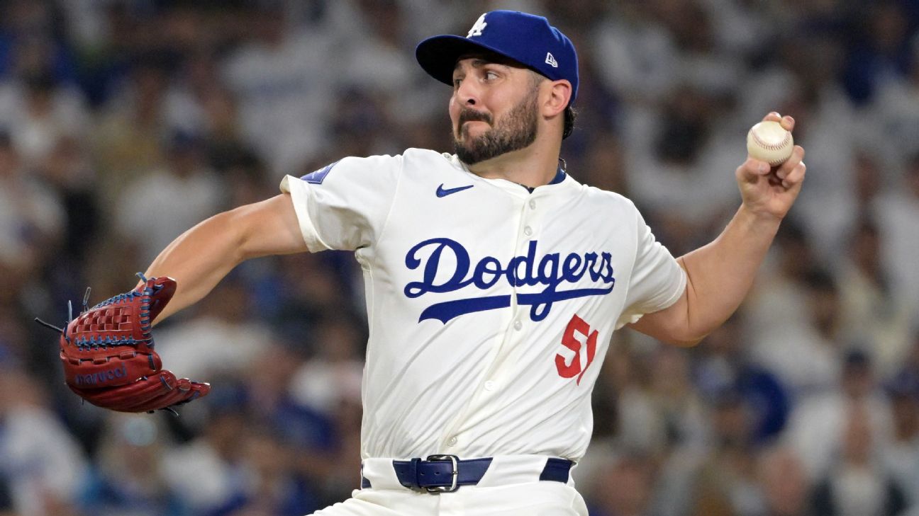 Dodgers' relief takes hit with Alex Vesia unlikely for NLCS - ESPN