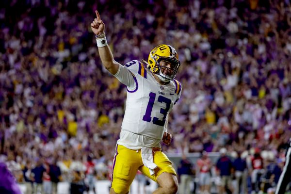 LSU s Nussmeier shows  growth   seals OT upset