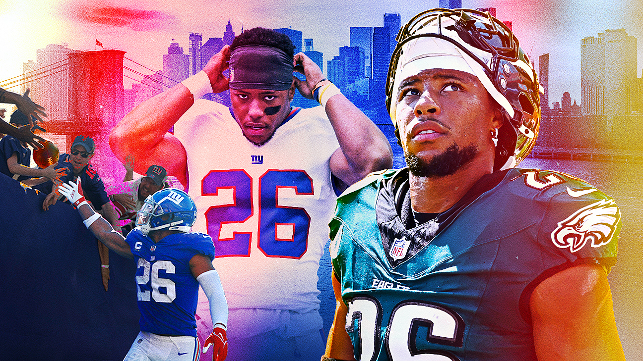 How Saquon Barkley went from 'Giant for life' to Eagles - ABC7 New York - How Tall Is Saquon Barkley? Giants Star’s Height On The Field