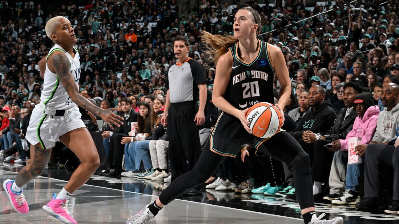 All eyes are on the health of New York's frontcourt players, but the matchup between the Liberty's Sabrina Ionescu and Natasha Cloud against Courtney Williams and Kayla McBride is also an X factor. Logo