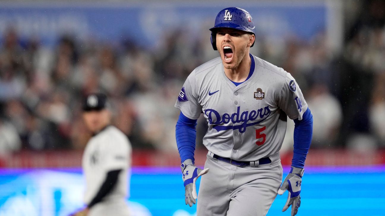 Dodgers 1B Freddie Freeman’s HR streak sets World Series record