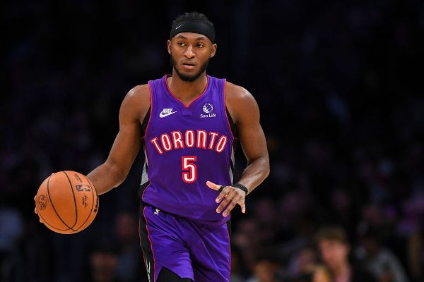 Raptors' Quickley (hamstring) to miss Game 1 vs. Cavaliers