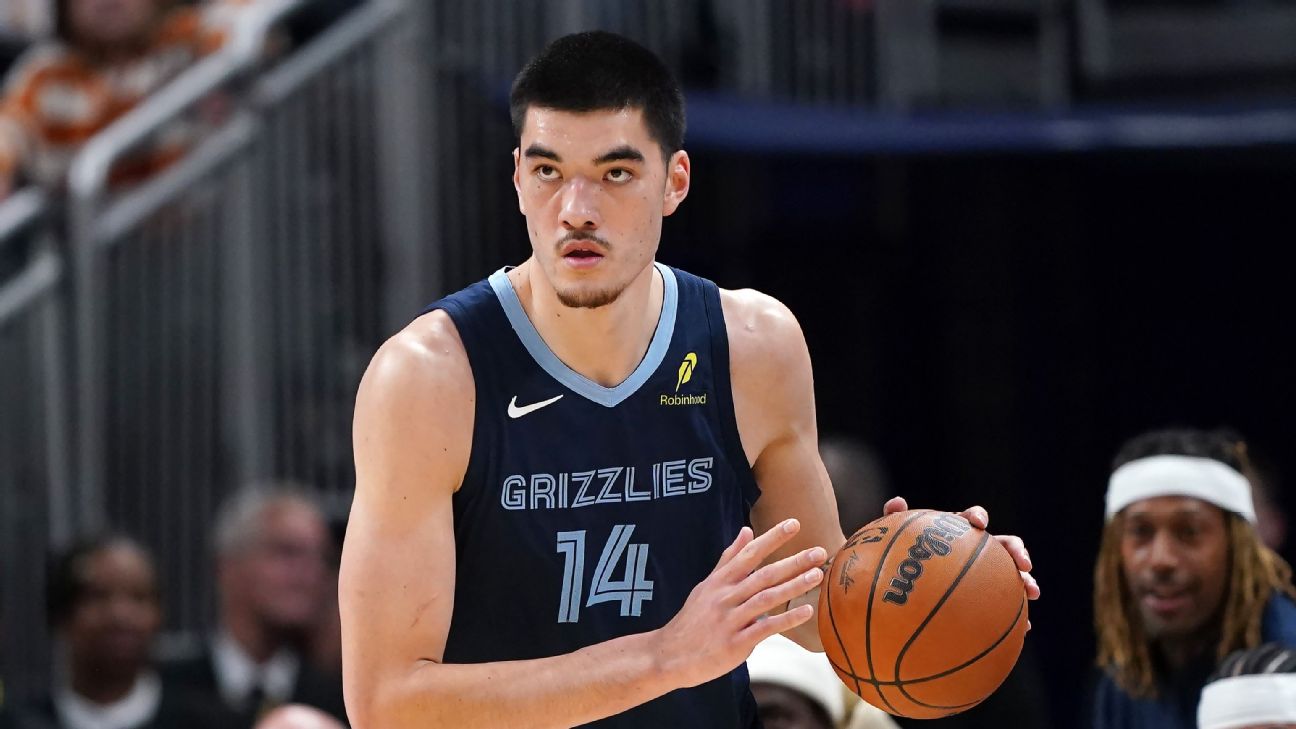 Grizzlies' Zach Edey leaves win vs. Nuggets with ankle injury - ESPN