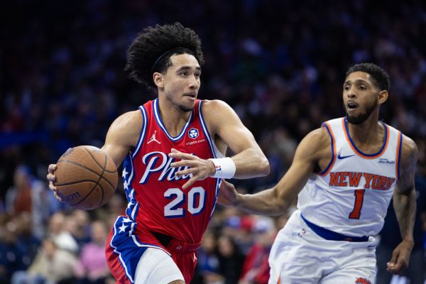 76ers' Jared McCain 'on pace' for return by training camp