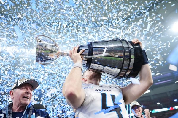 Backup QB Arbuckle leads Toronto past Winnipeg for Grey Cup title