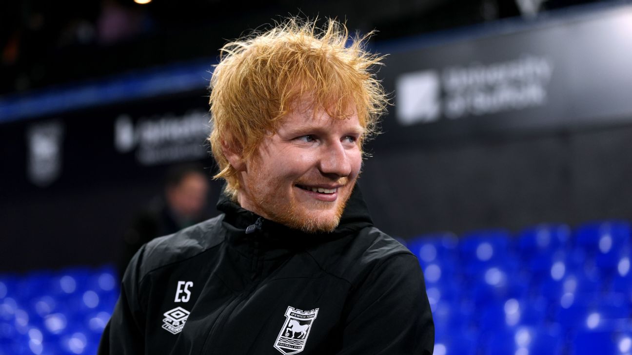 Ed Sheeran launches limited edition Ipswich Town Panini sticker - ESPN