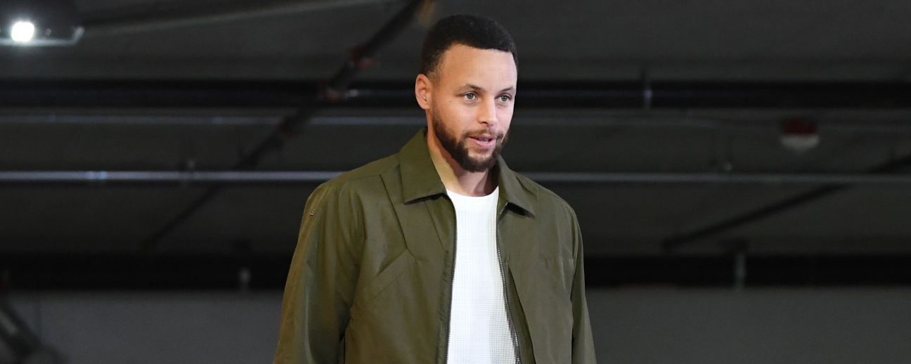 Warriors' Stephen Curry ruled out vs. Thunder with knee pain - ESPN