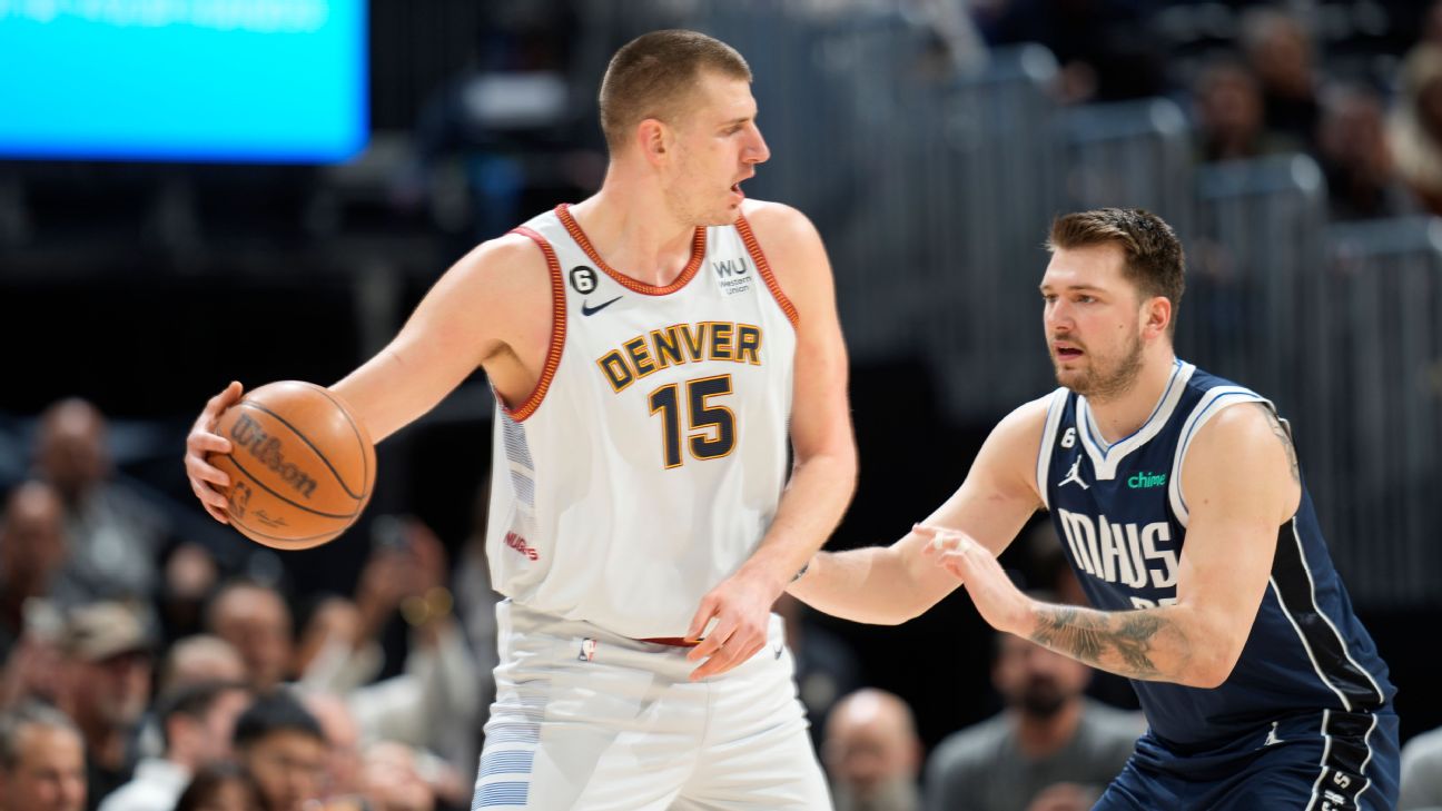 Nikola Jokic (L) and Luka Doncic (R) are two of the frontrunners for MVP.