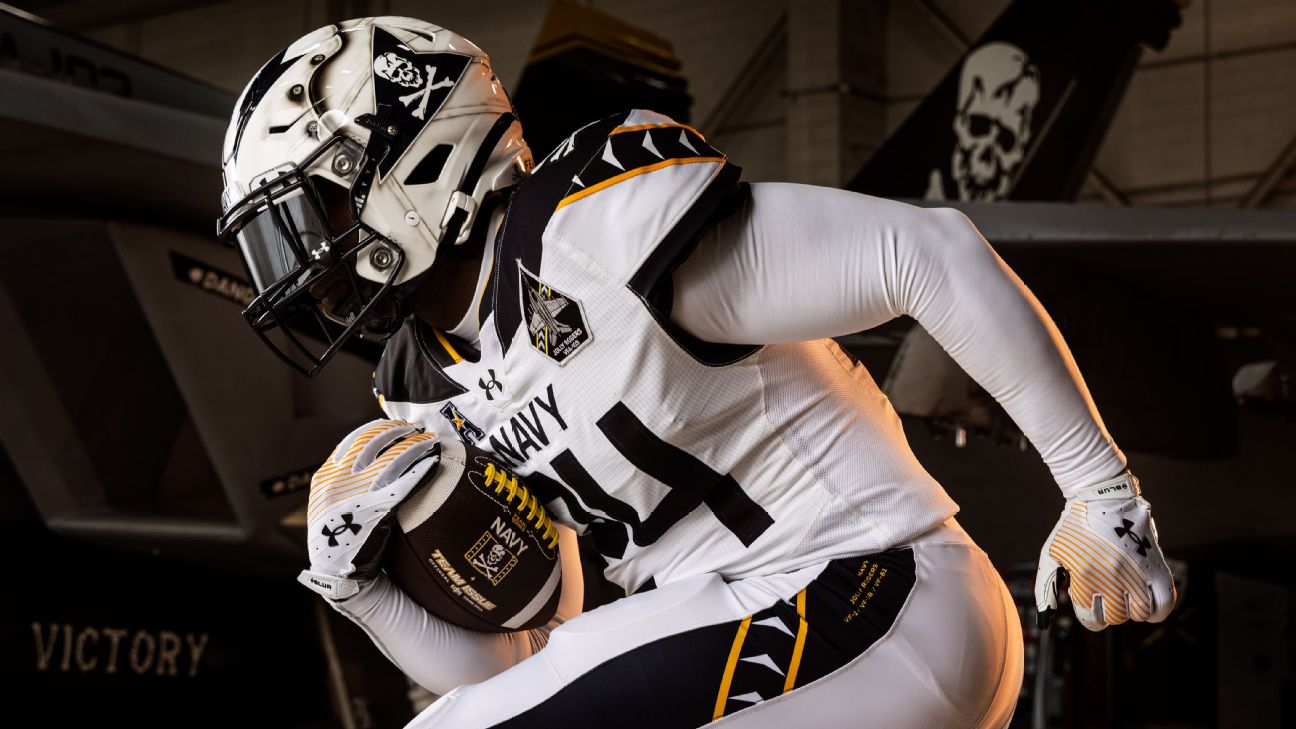 Navy honors the Jolly Rogers with uniforms for Army-Navy - ESPN