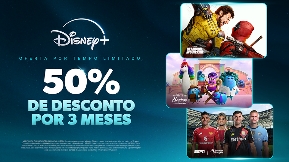 Aproveite a promoção Disney+