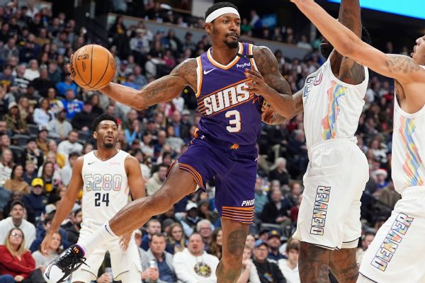 Bradley Beal has scored at least 23 points in each of his past two games and faces could see more opportunity if Devin Booker can't play.