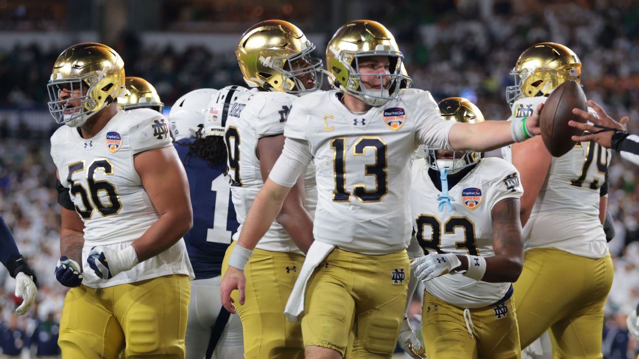 Notre Dame Survives Wild 10 Minutes to Reach Title Game