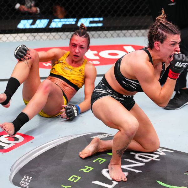 Mackenzie Dern submits Amanda Ribas in UFC strawweight bout