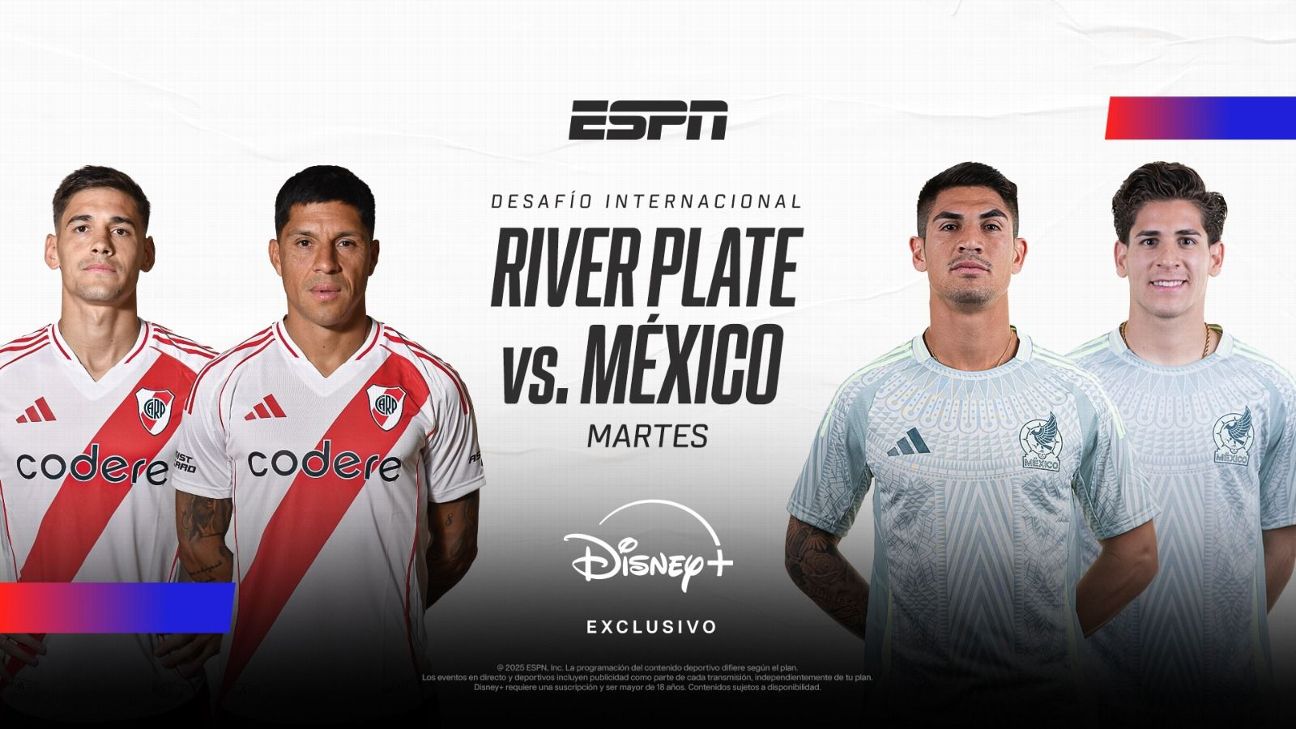 ESPN trae a Disney+ el Desafío Internacional: River vs. México - ESPN