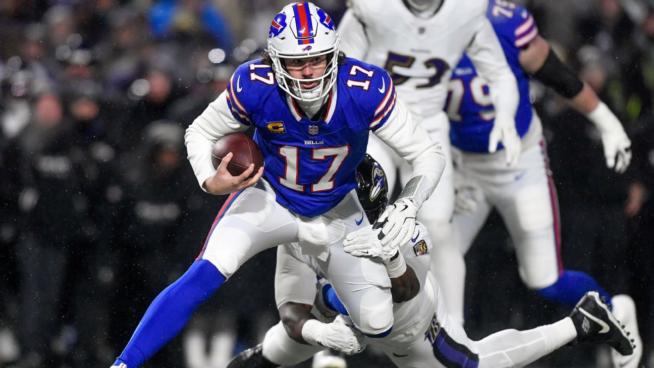 Josh Allen's Two Rushing Touchdowns Help Bills Build Double-Digit Lead Over Ravens