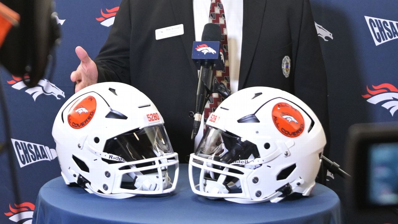 colorado high school football helmets Denver Broncos to provide helmets for every Colorado high school