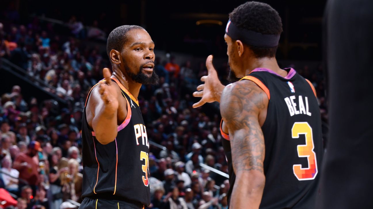 Kevin Durant says he appreciates want Suns owner Mat Ishbia has tried to do to build a contender. But improving the team from here could hinge on being able to trade Bradley Beal.