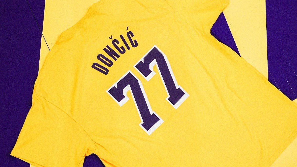 Luka Doncic 77 Los Angeles Lakers logo shirt, hoodie