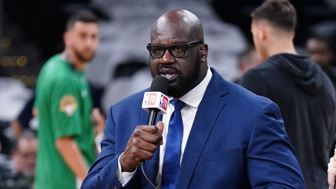 Shaquille O'Neal returning to TNT on $15M-plus deal, per report - ESPN