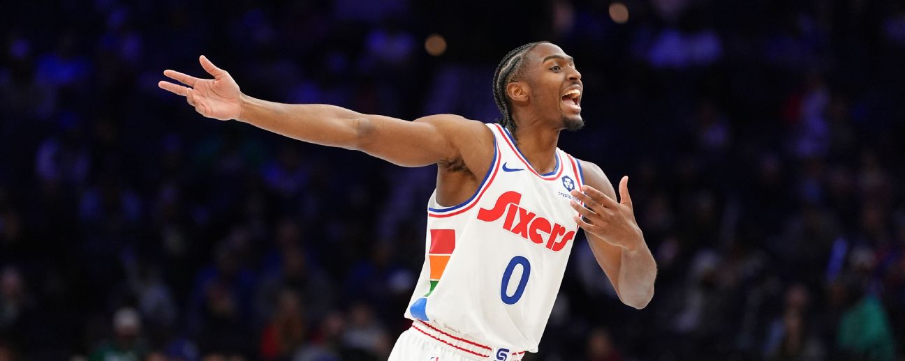Tyrese Maxey - Philadelphia 76ers Point Guard - - ESPN (SG)