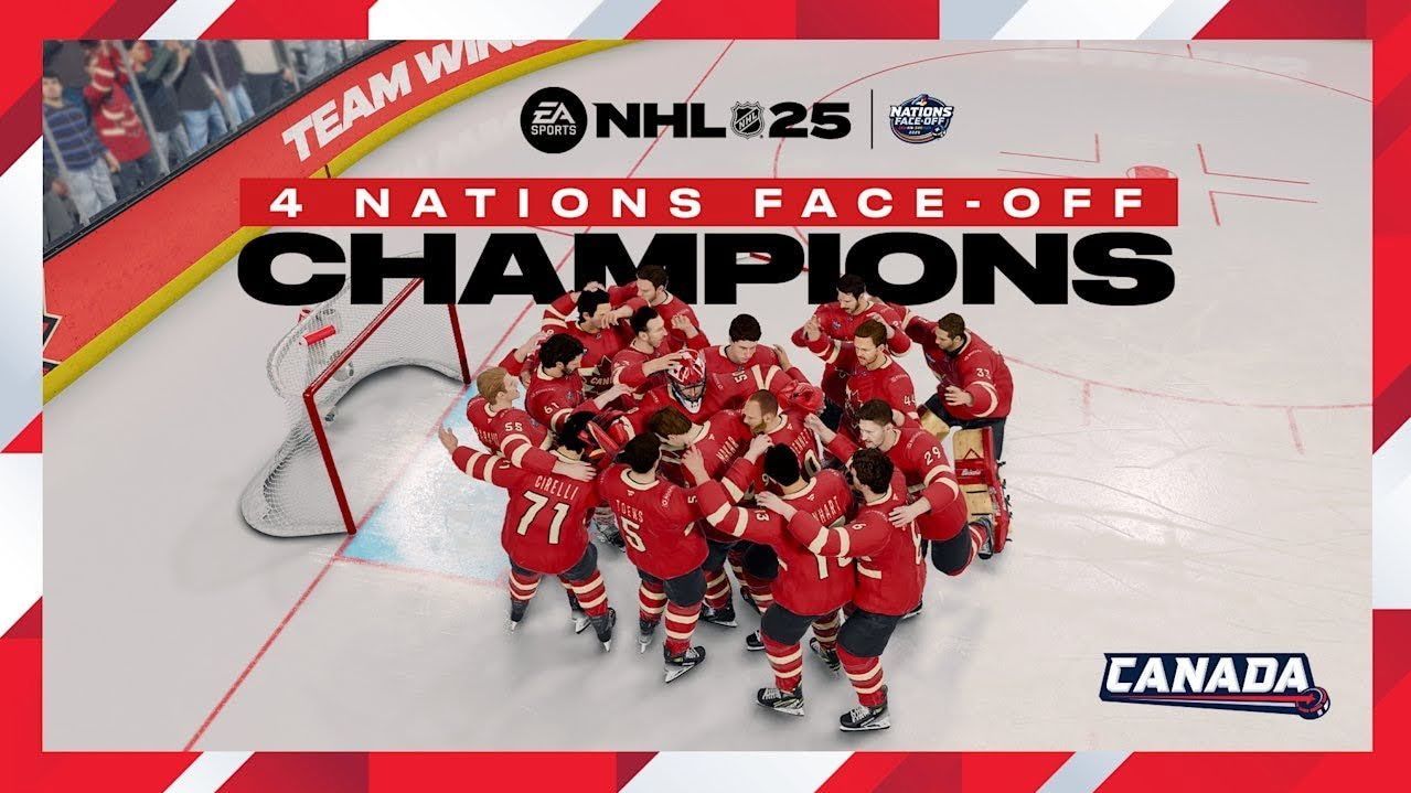 EA Sports' NHL 25 Simulation: Canada Triumphs Over USA in 4 Nations Face-Off Final